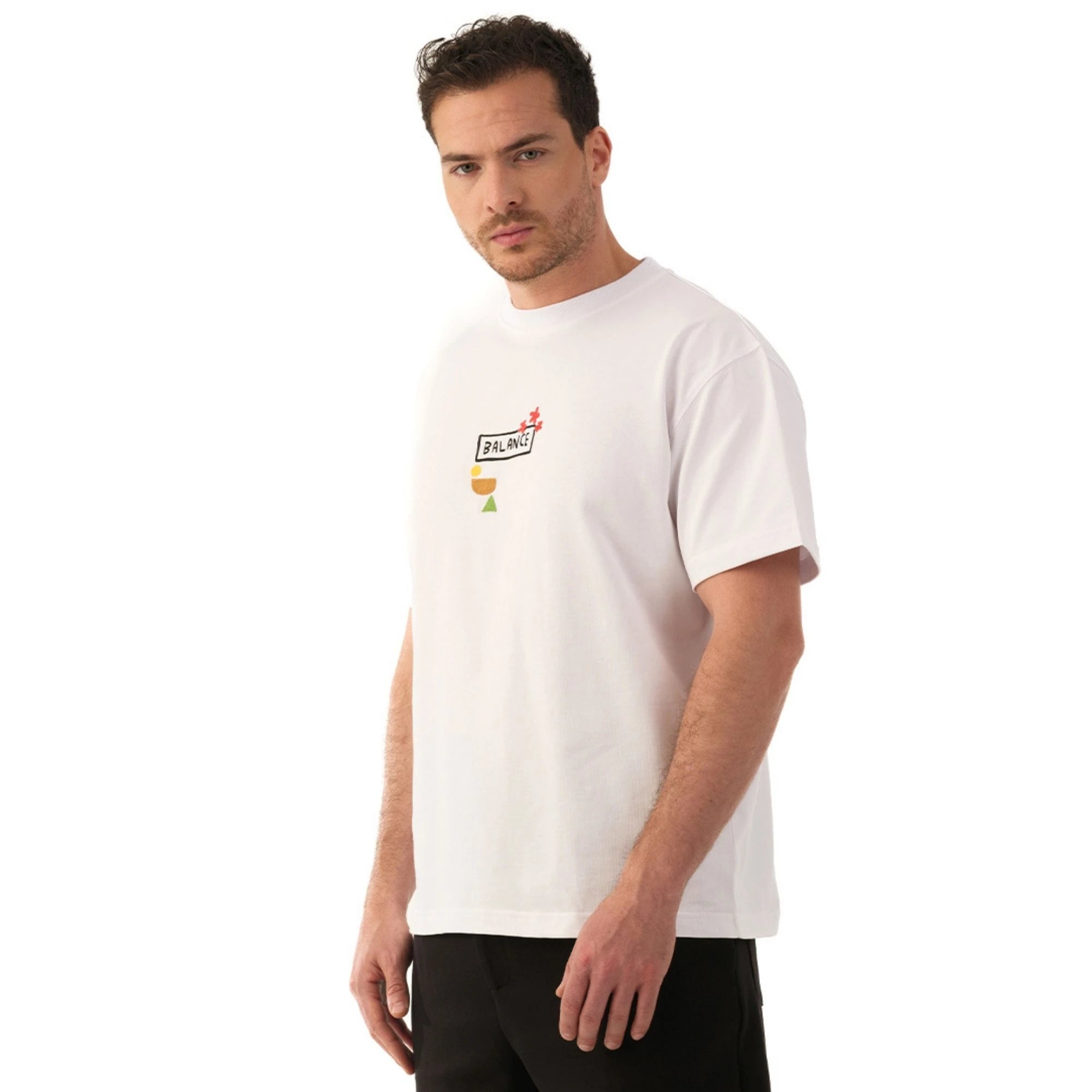 Nexus Oversize Beyaz T-Shirt