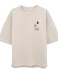 Beautiful Oversize Ekru T-Shirt