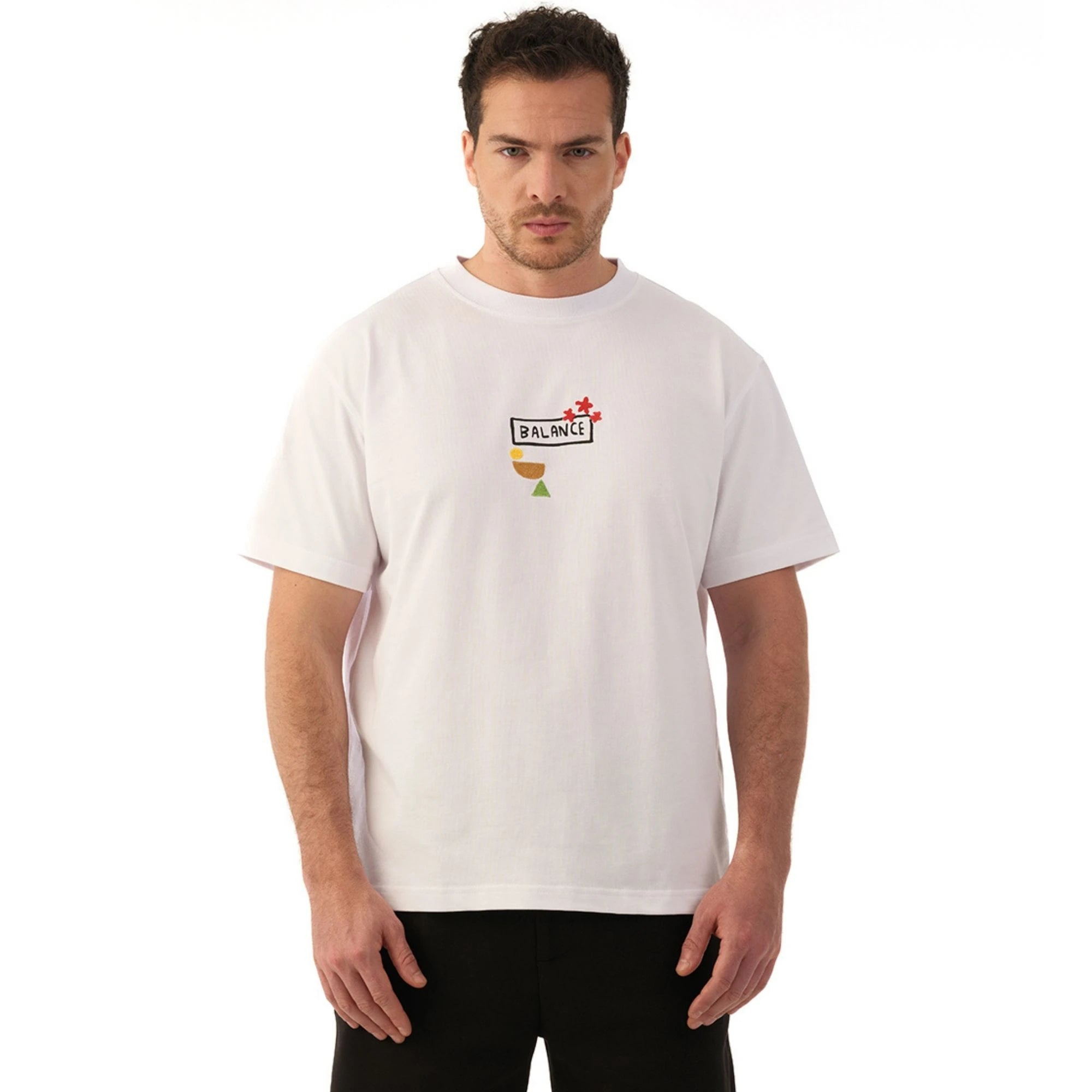 Nexus Oversize Beyaz T-Shirt