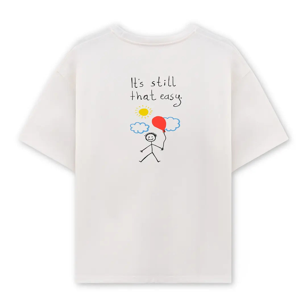 Baloon King Size Ekru T-Shirt
