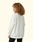 Basic Dikişli Oversize Sweatshirt