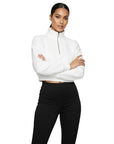 Basic Fermuarlı Crop Sweatshirt