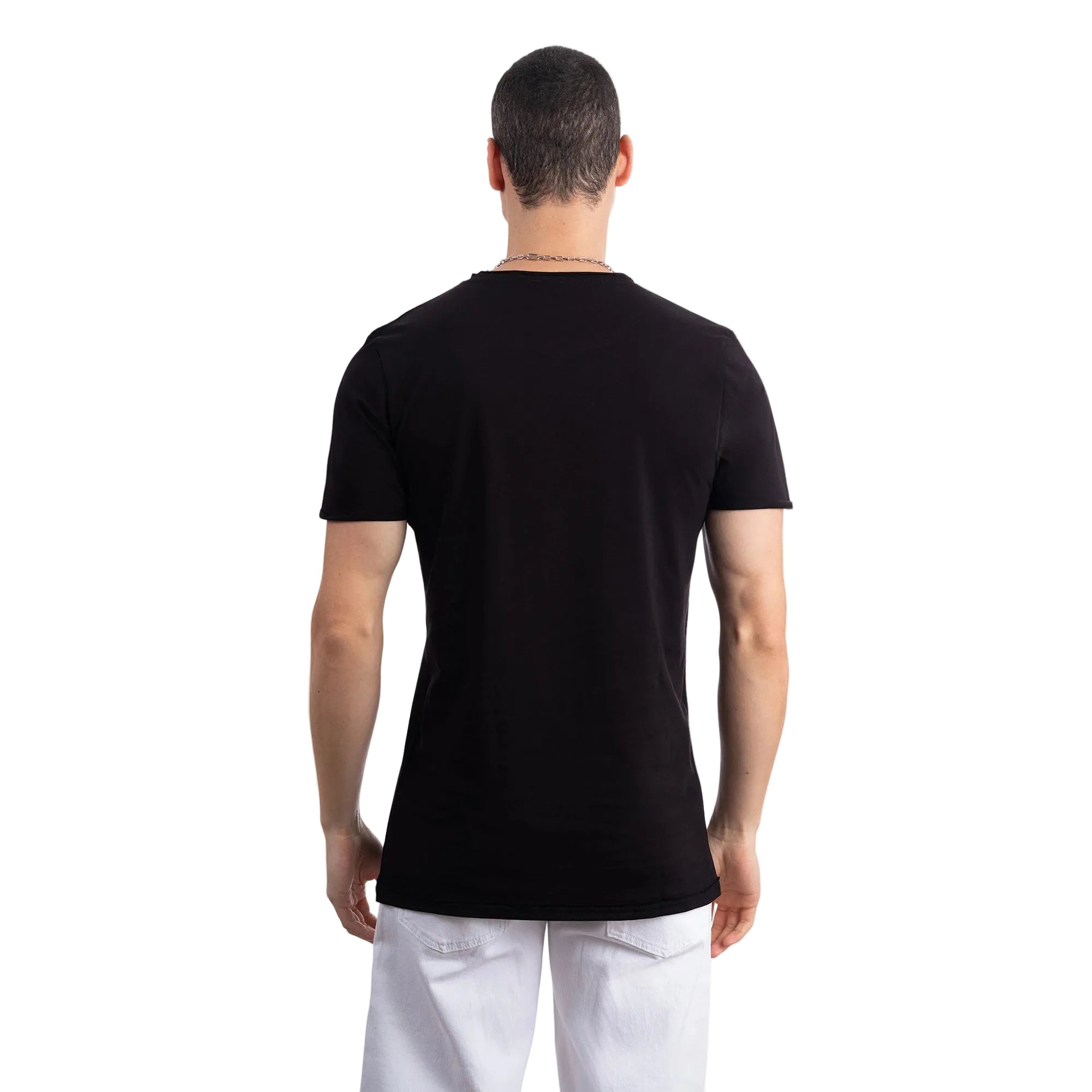 Basic Regular Kesik Yaka T-Shirt