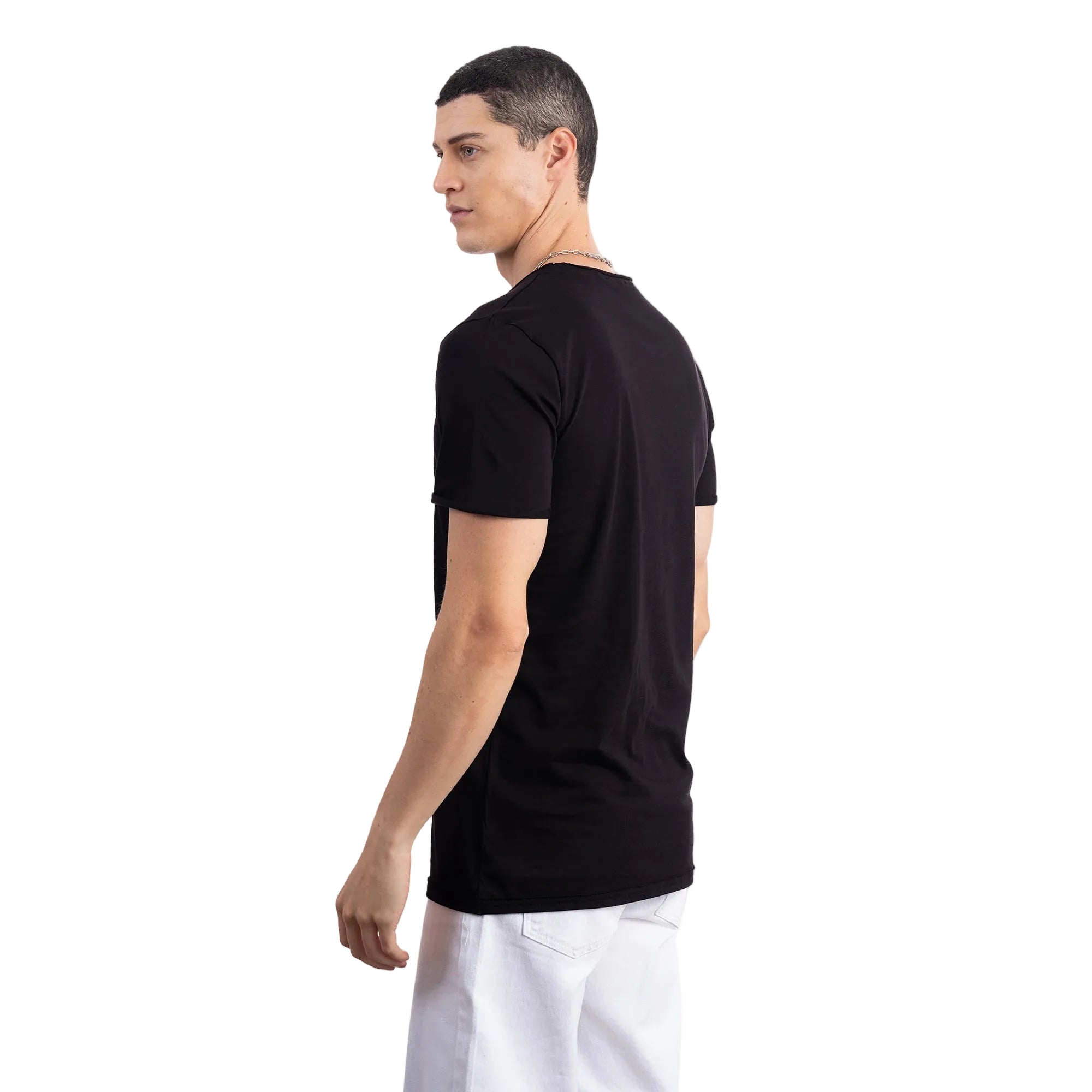 Basic Regular Kesik Yaka T-Shirt