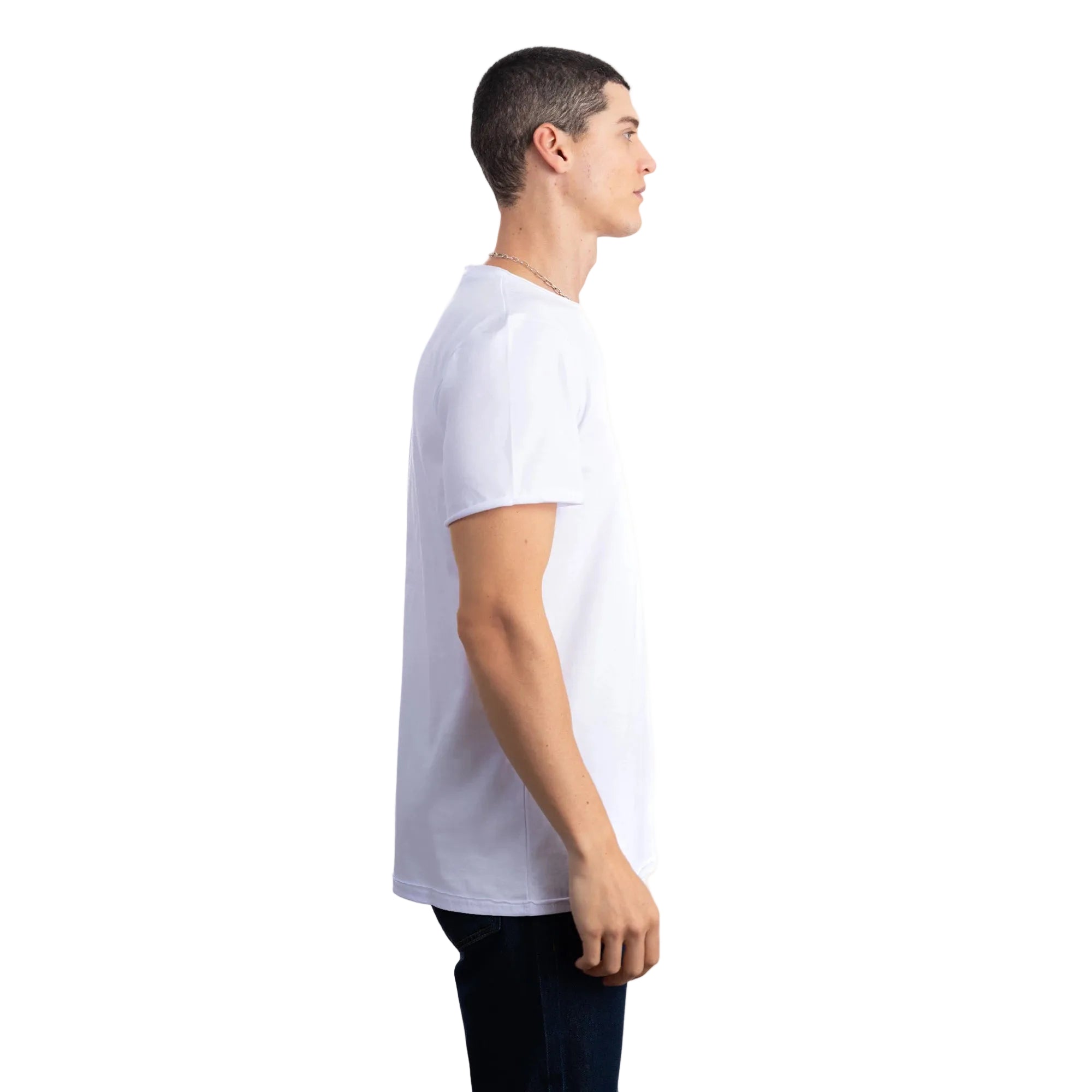 Basic Regular Kesik Yaka T-Shirt