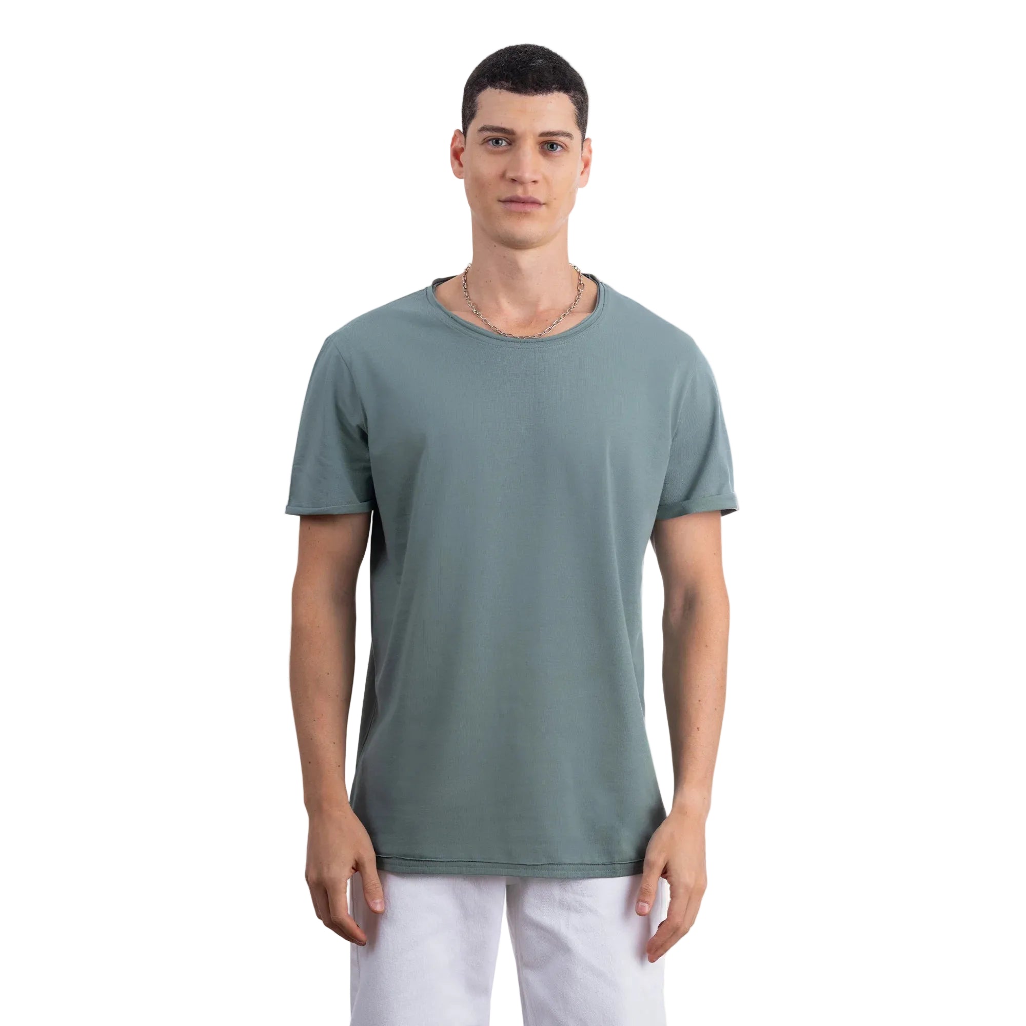 Basic Regular Kesik Yaka T-Shirt