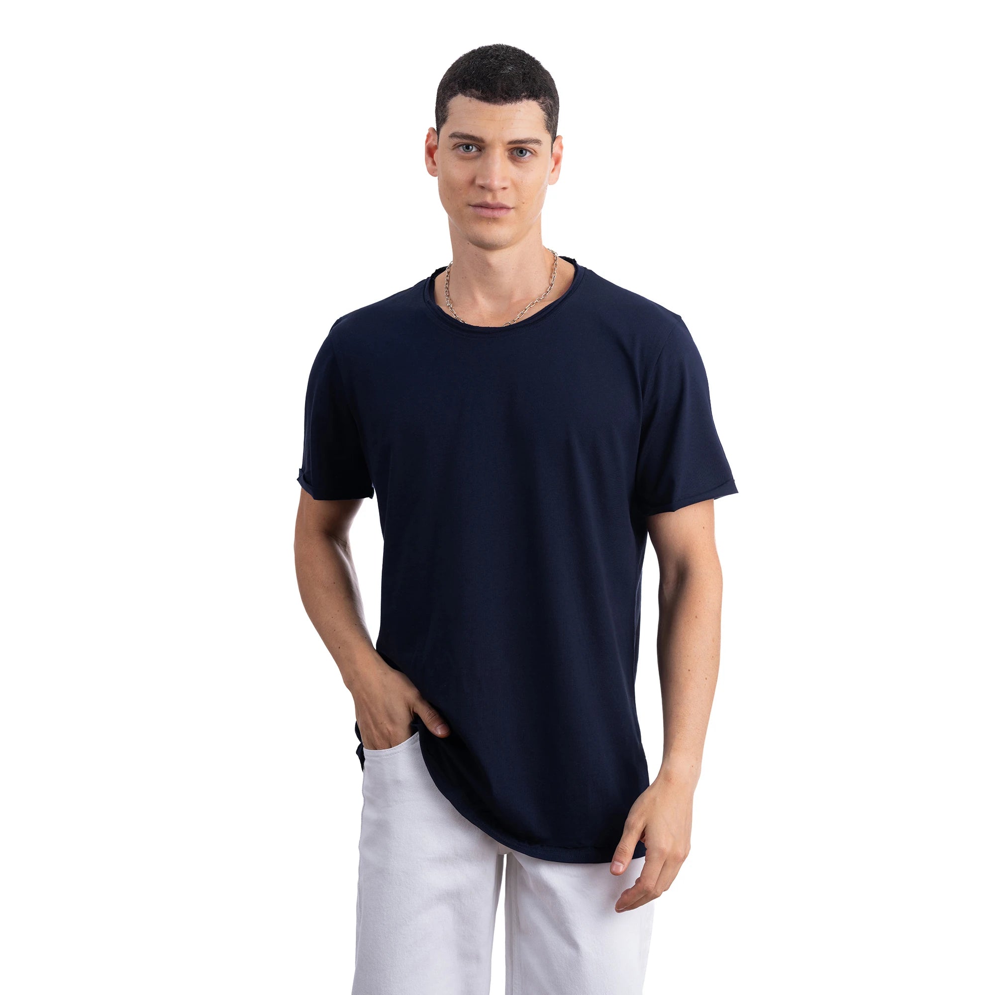 Basic Regular Kesik Yaka T-Shirt