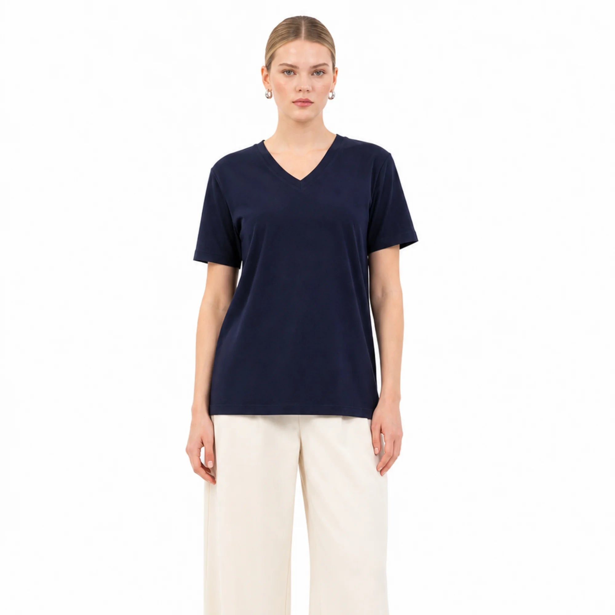 Basic V Yaka T-Shirt