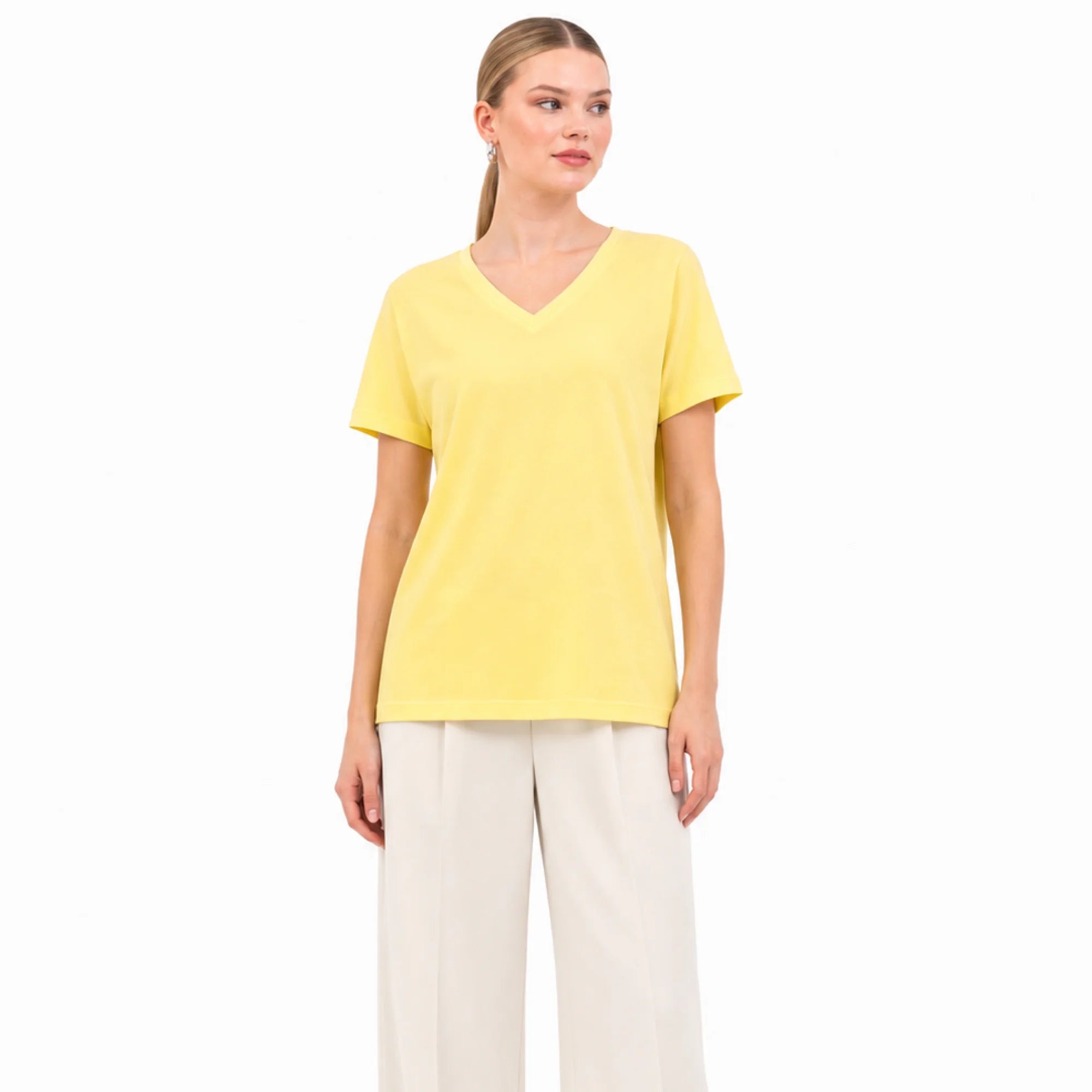 Basic V Yaka T-Shirt