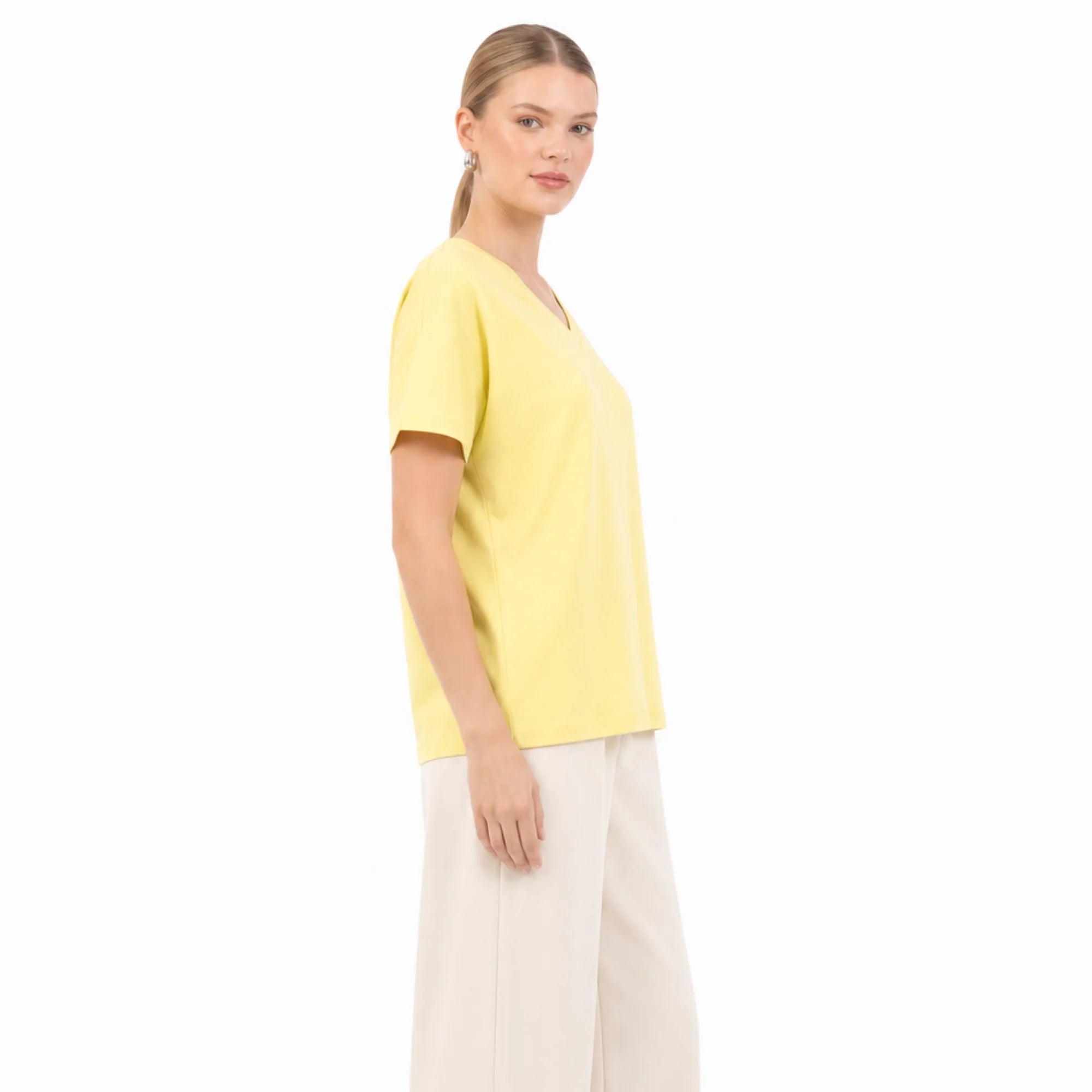 Basic V Yaka T-Shirt