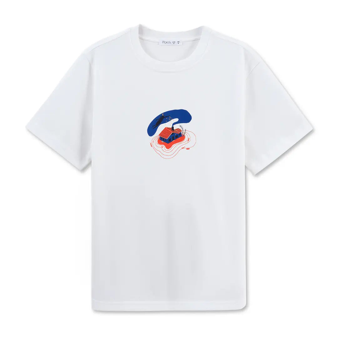 Lekeler Serisi Dream House Beyaz T-Shirt