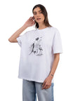 Surf Oversize Beyaz T-Shirt