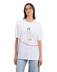 Rope Oversize Beyaz T-Shirt