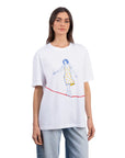Rope Oversize Beyaz T-Shirt