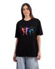 Dance Oversize Siyah T-Shirt
