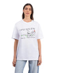 Friend Oversize Beyaz T-Shirt