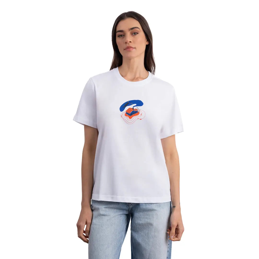 Lekeler Serisi Dream House Beyaz T-Shirt