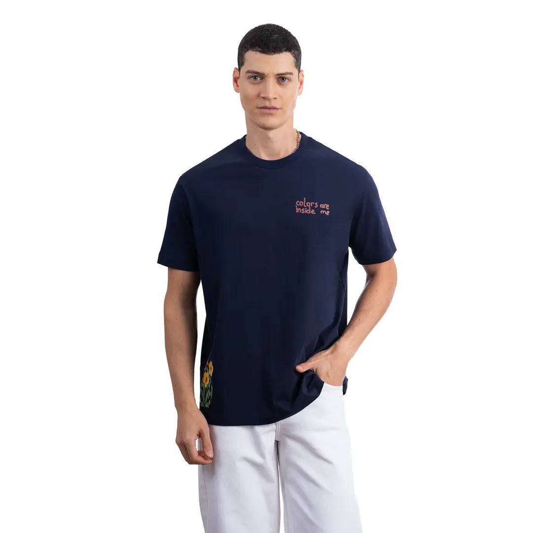 Colors Regular Lacivert T-Shirt