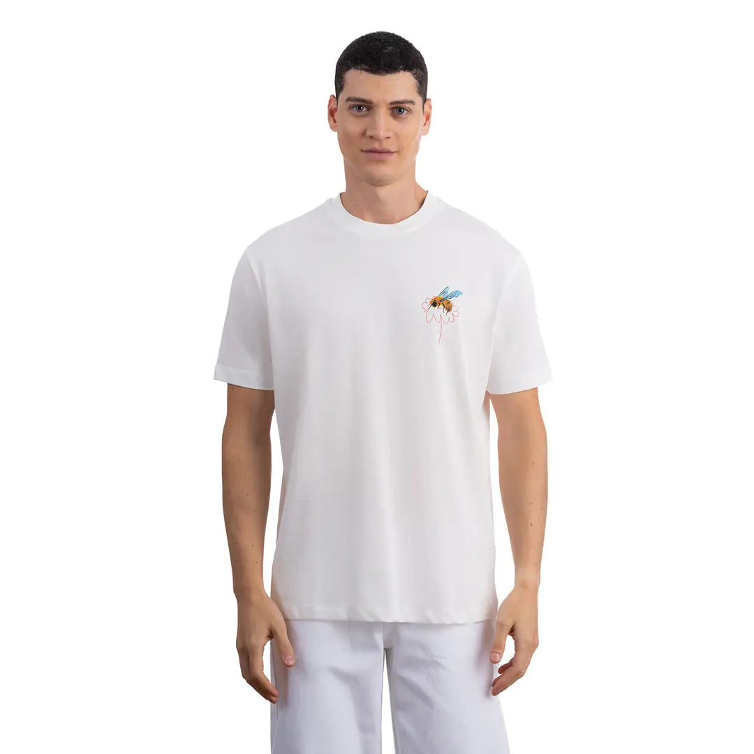 Bee Regular Ekru T-Shirt