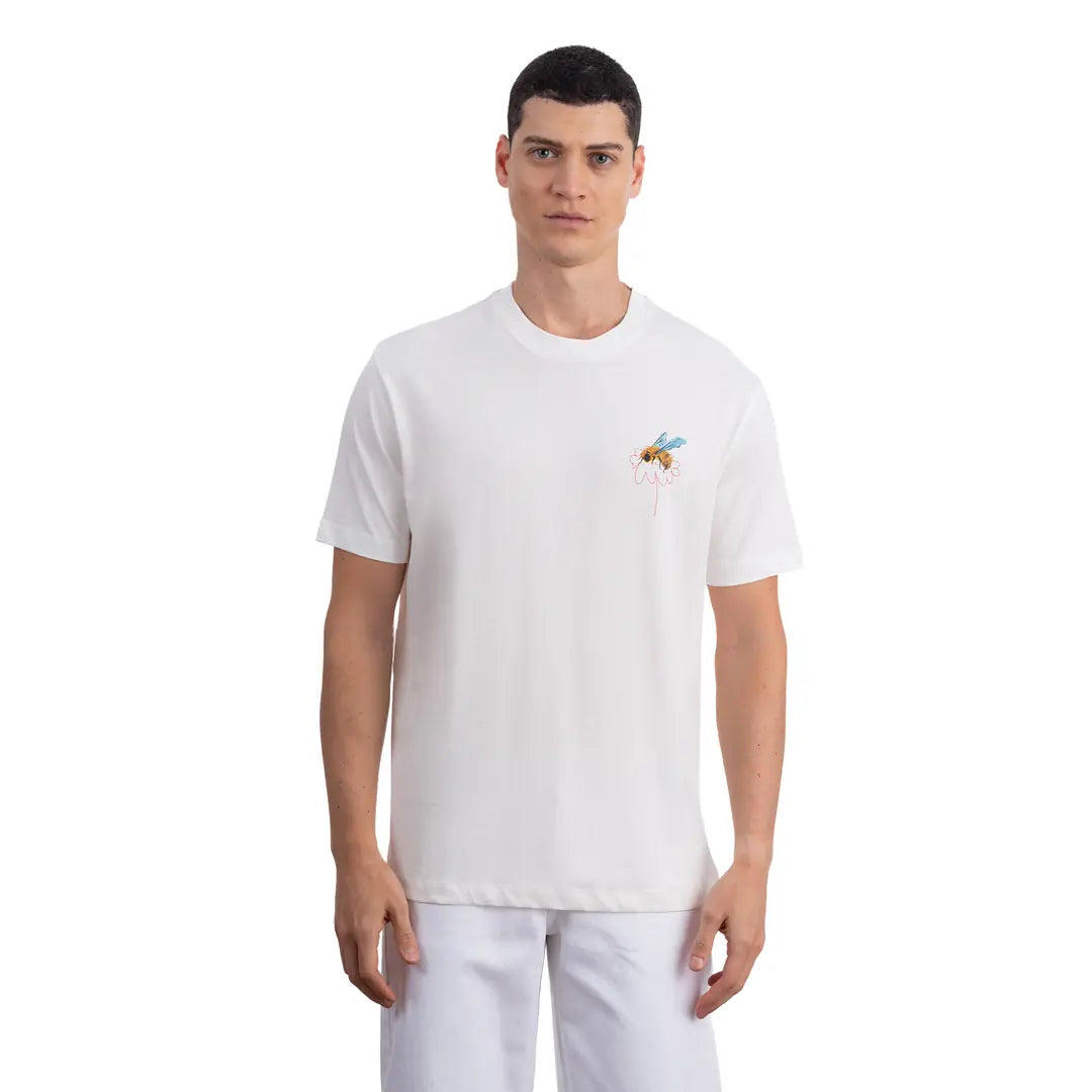 Bee Regular Ekru T-Shirt