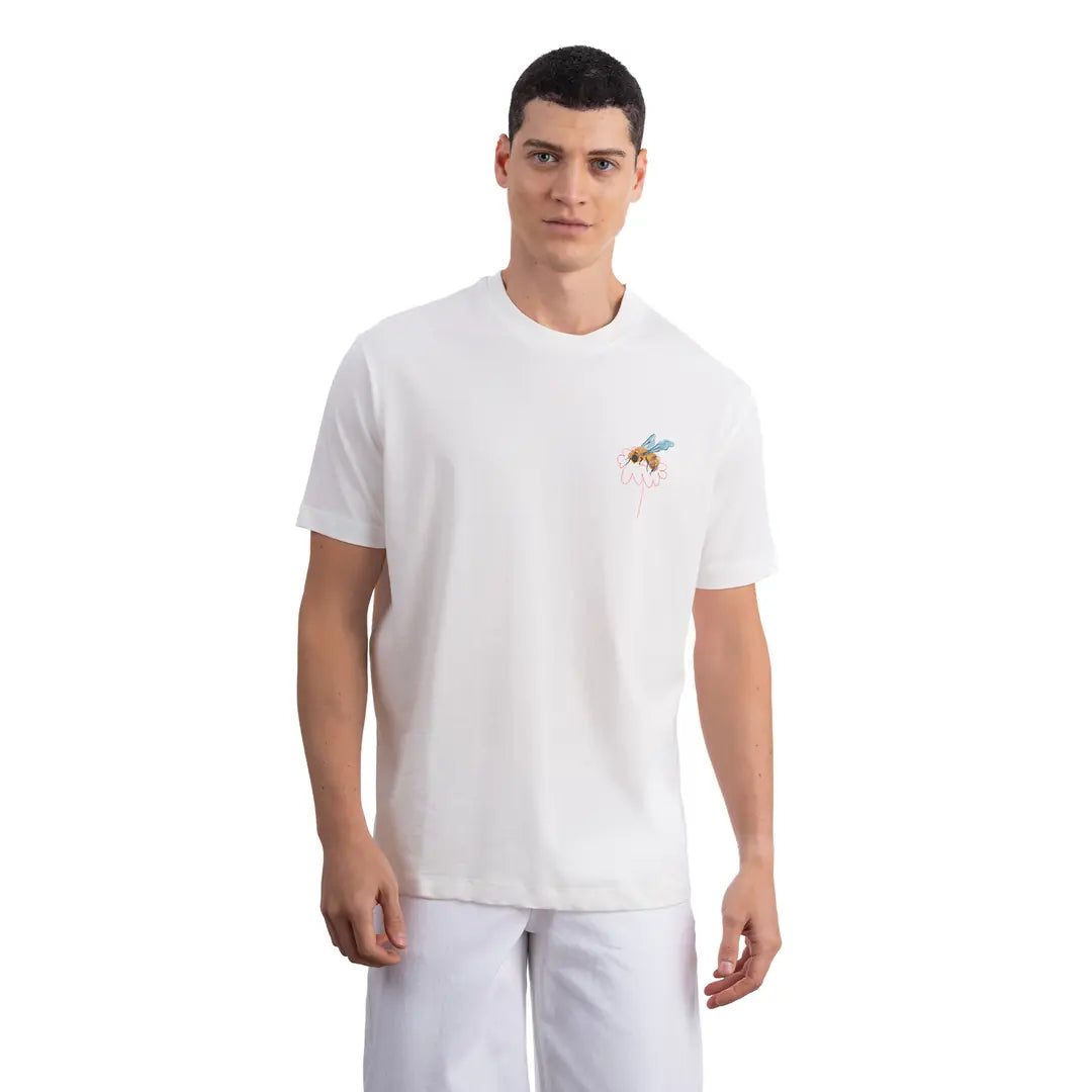 Bee Regular Ekru T-Shirt