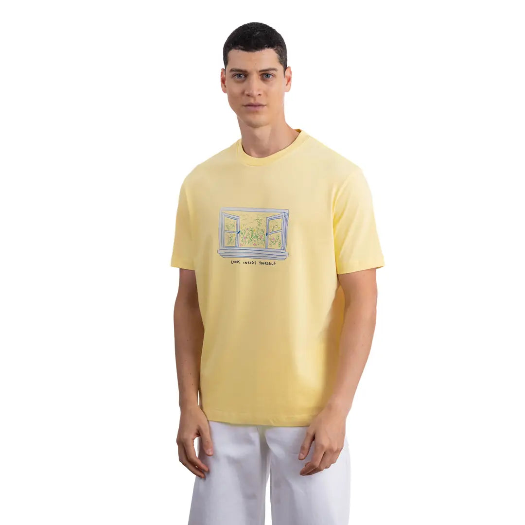 Frame Regular Sarı T-Shirt