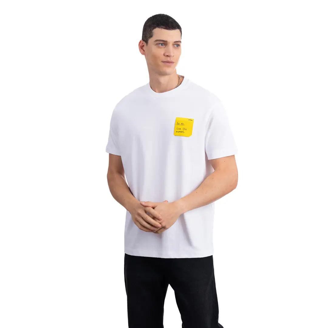 Post-İt Regular Beyaz T-Shirt
