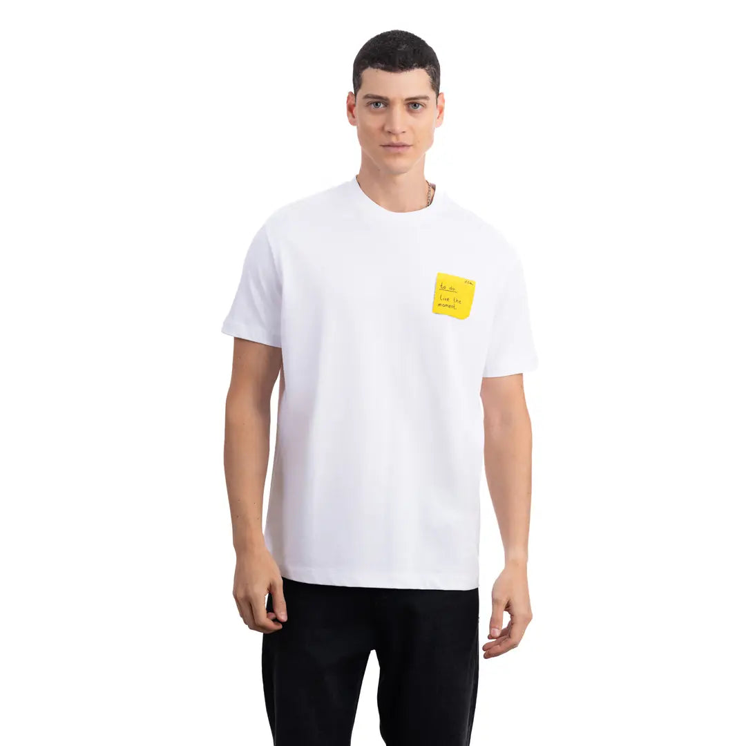 Post-İt Regular Beyaz T-Shirt