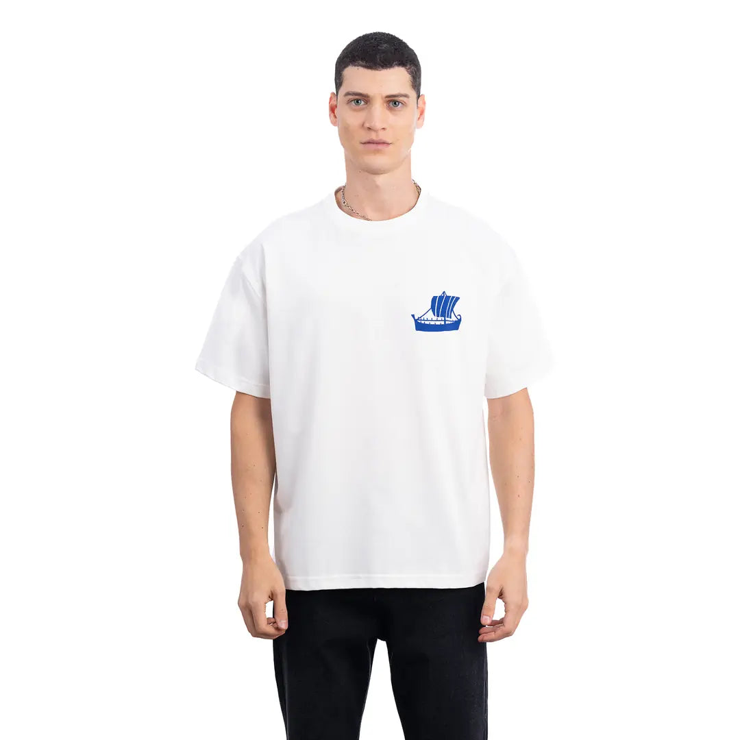 Greek King Size Ekru T-Shirt