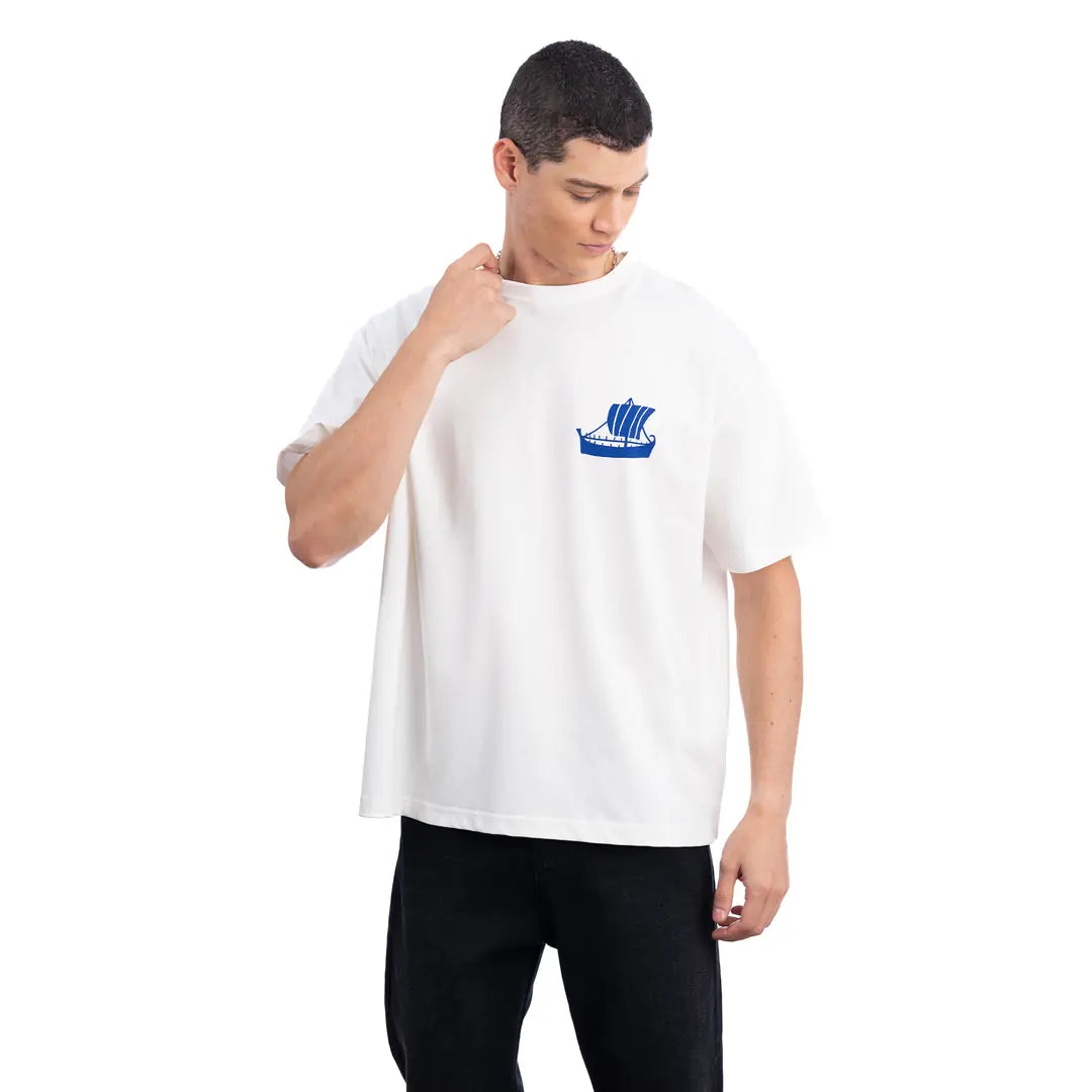 Greek King Size Ekru T-Shirt