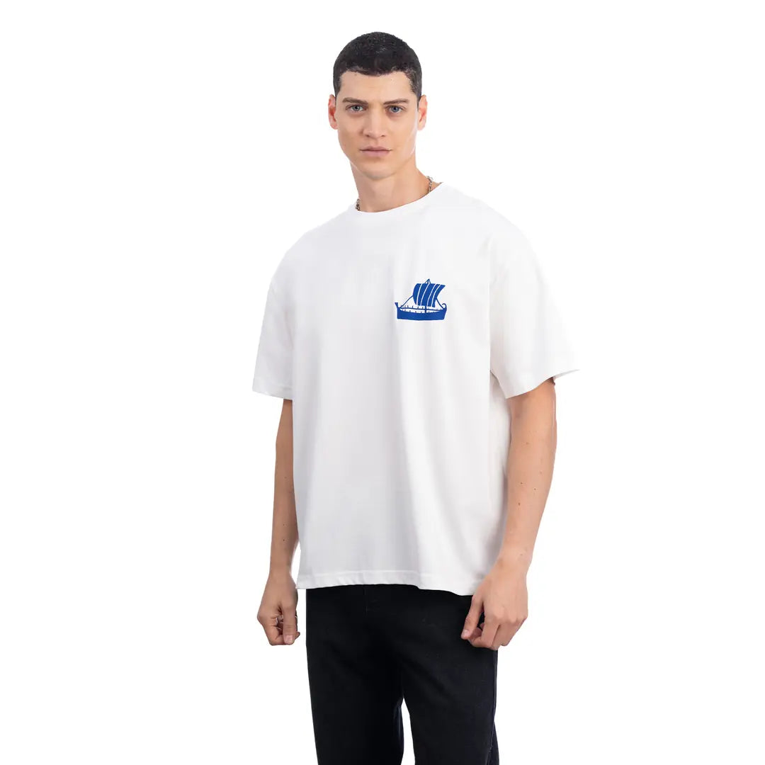 Greek King Size Ekru T-Shirt