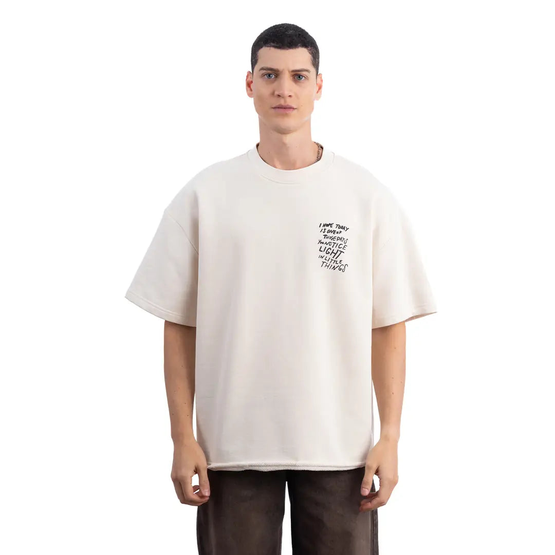 Light Oversize Ekru T-Shirt