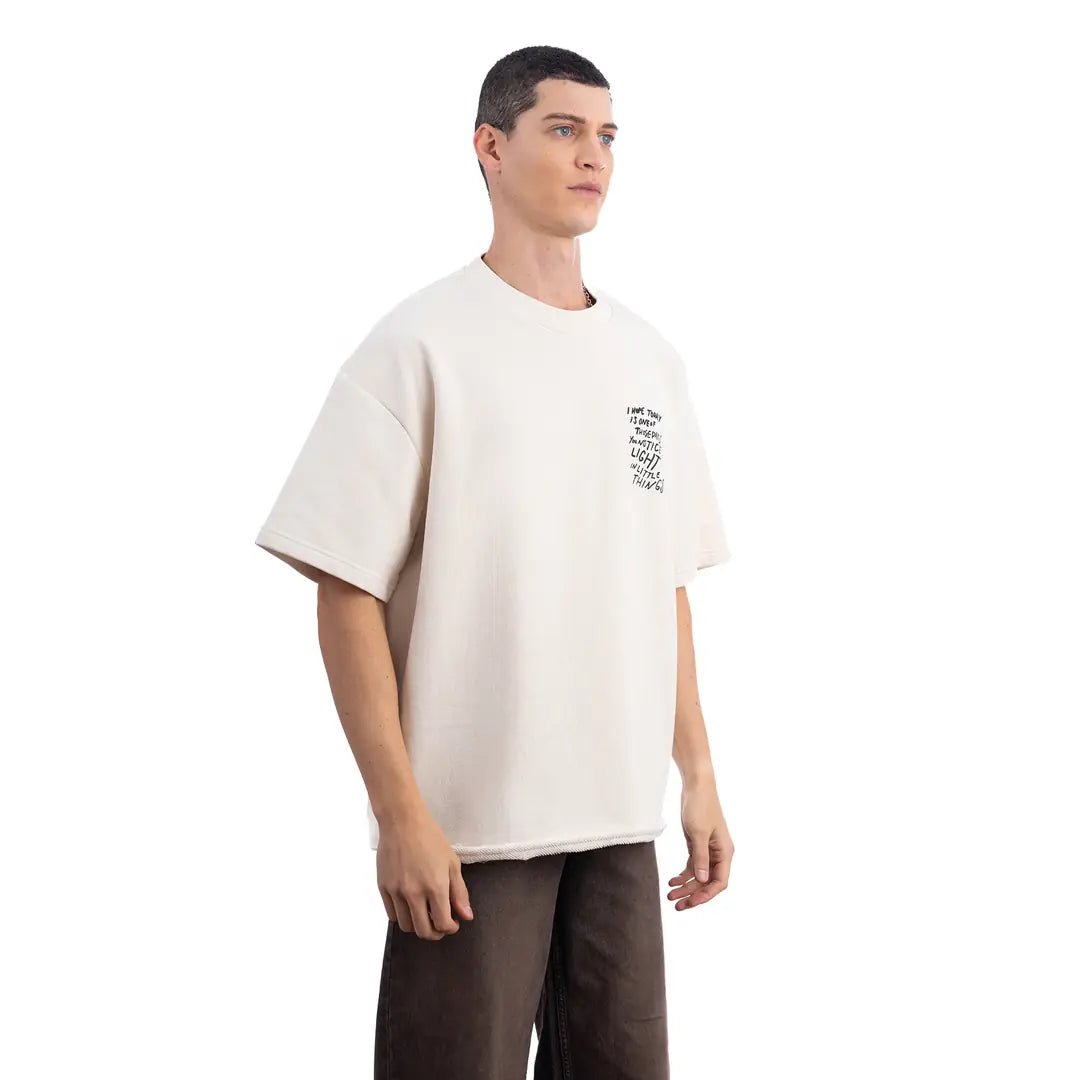 Light Oversize Ekru T-Shirt