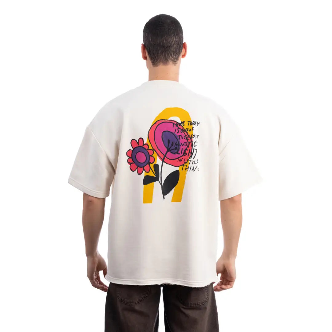 Light Oversize Ekru T-Shirt