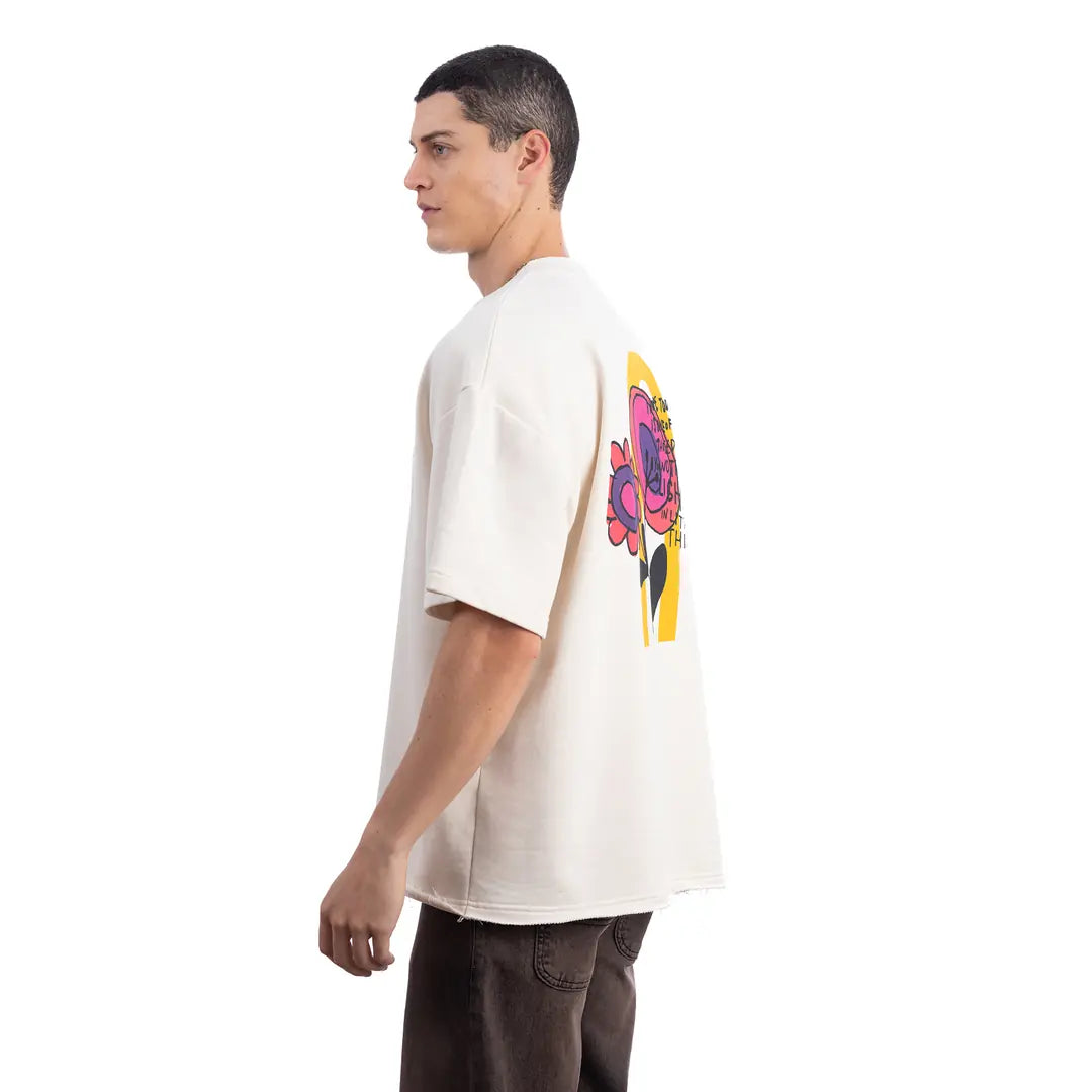Light Oversize Ekru T-Shirt