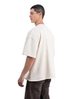 Lemon Nakış Oversize Ekru T-Shirt