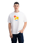 Yellow Bird Oversize Ekru T-Shirt