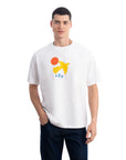 Yellow Bird Oversize Ekru T-Shirt