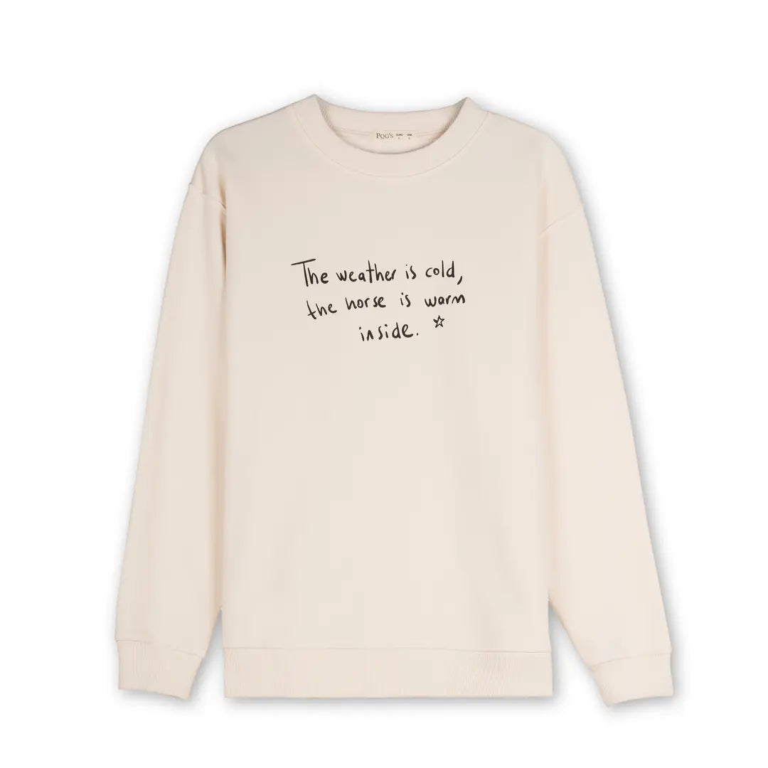 The Horse Regular Ekru Sweatshirt