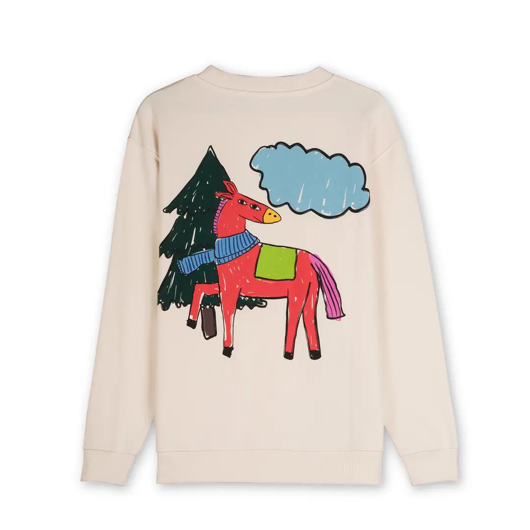 The Horse Regular Ekru Sweatshirt