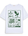 Island Vibes Oversize Beyaz T-Shirt