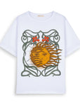 Sun Oversize Beyaz T-Shirt