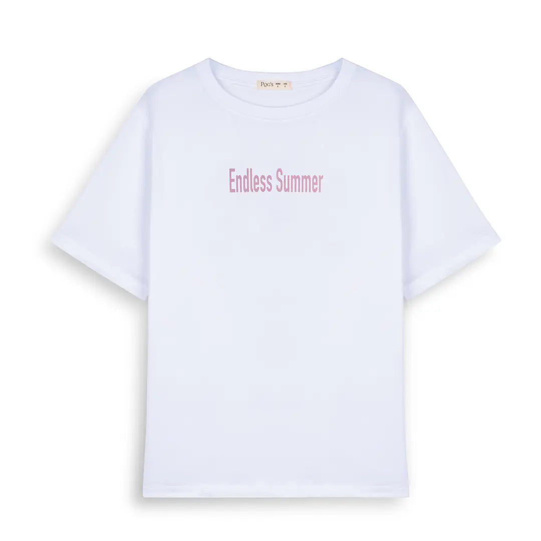 Los Angeles Oversize Beyaz T-Shirt