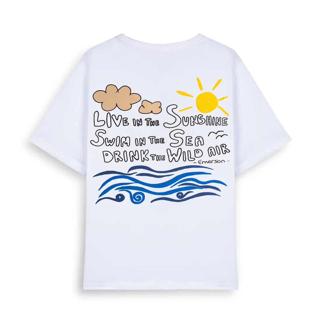 Emerson Oversize Beyaz T-Shirt