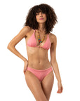 Retro Pink Çift Taraflı Bikini Takım