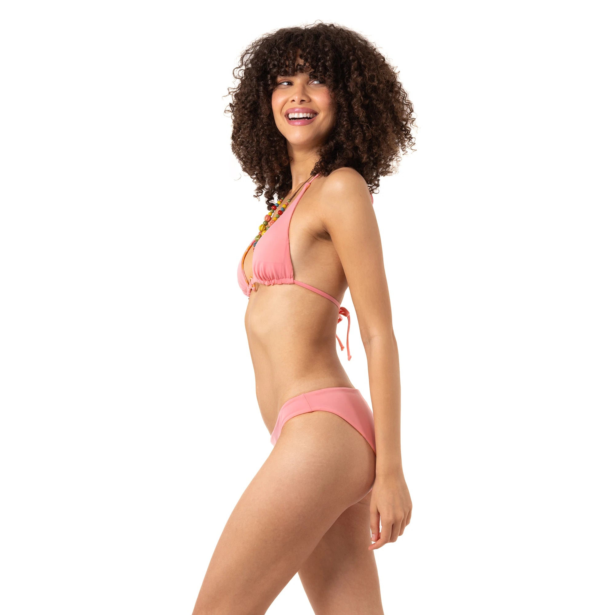 Retro Pink Çift Taraflı Bikini Altı