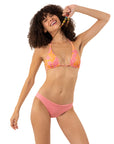 Retro Pink Çift Taraflı Bikini Takım