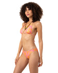 Retro Pink Çift Taraflı Bikini Takım