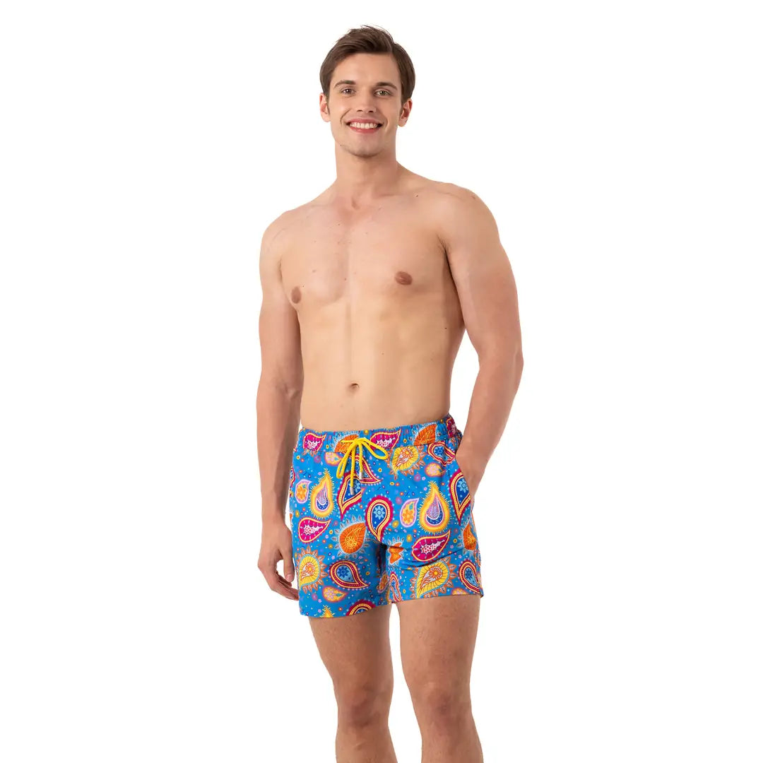 Paisley Splash Stretch Deniz Şortu