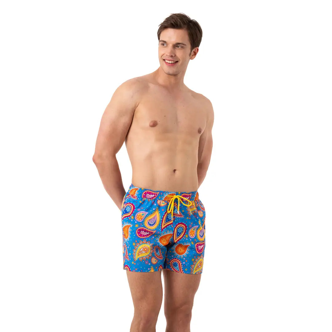 Paisley Splash Stretch Deniz Şortu